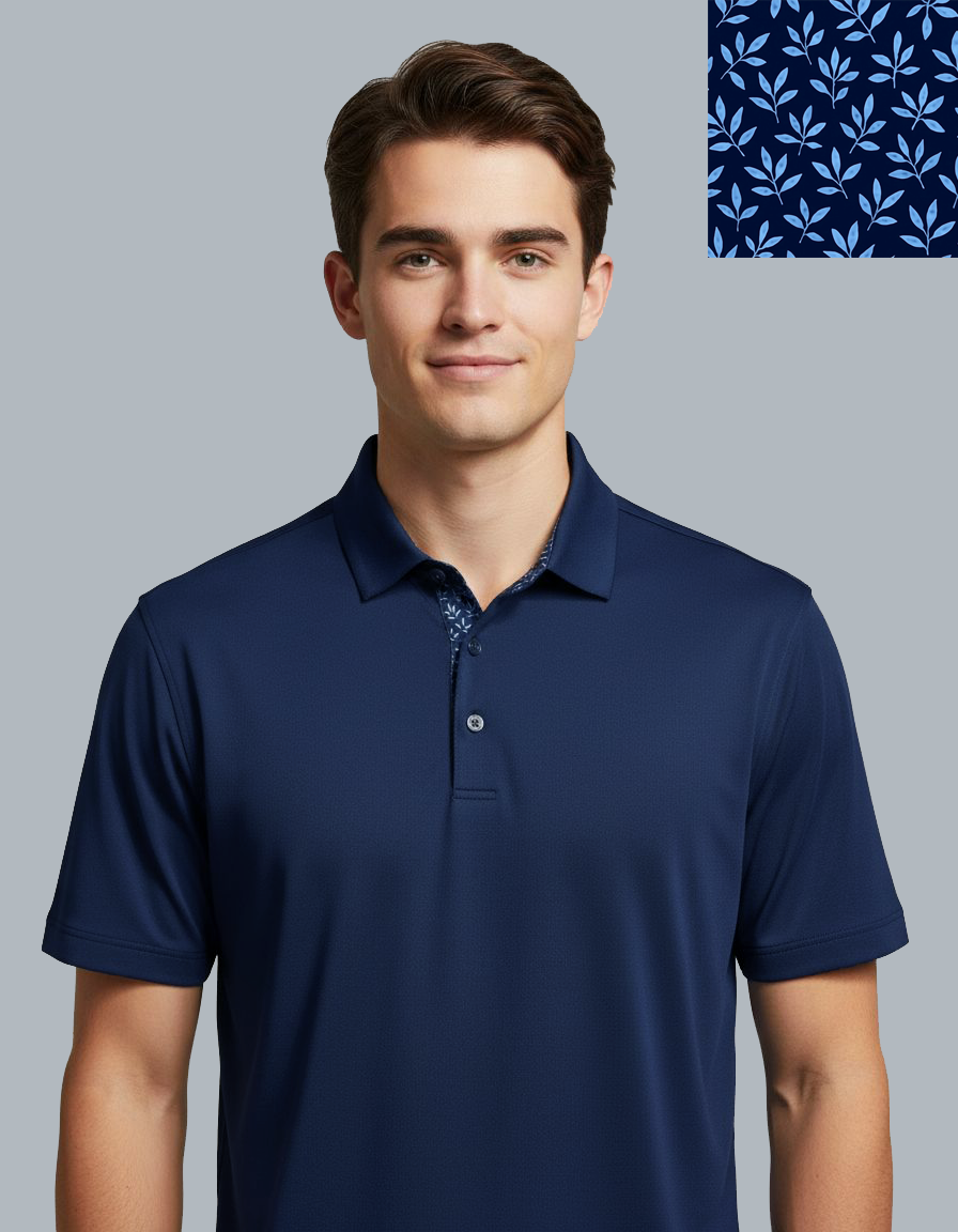 Botanic Blueprint Golf Polo Premium Groomsmen Gift
