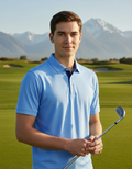 Blue Depths Golf Polo Shirt Premium Groomsmen Gift